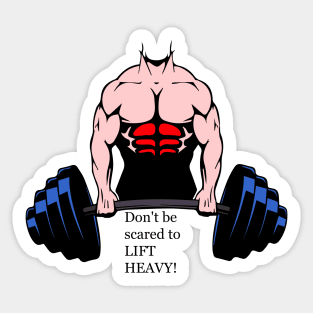 Power lifting motivation Sticker